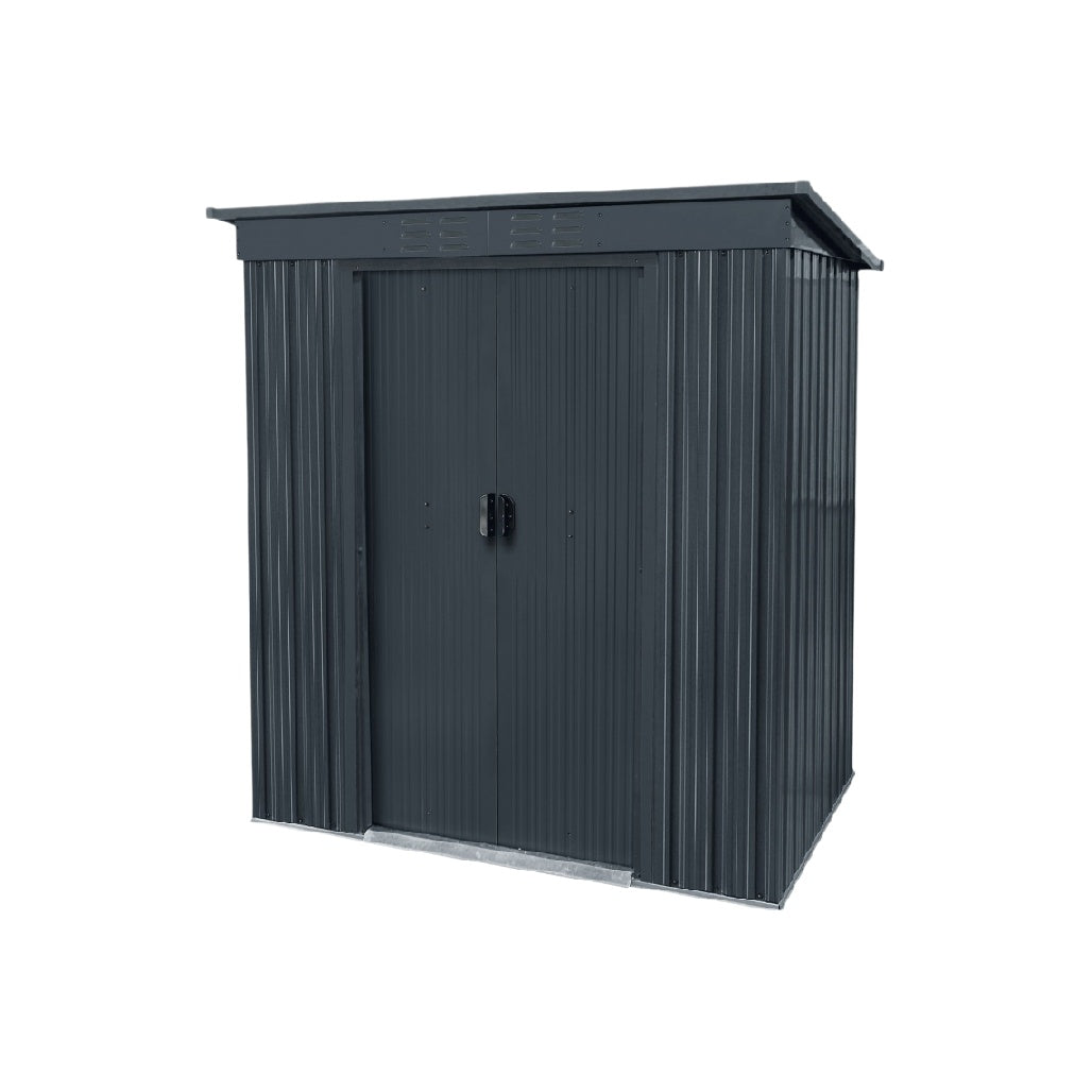 Abri de jardin en acier galvanisé pour le rangement extérieur - 150 x 100 x 200