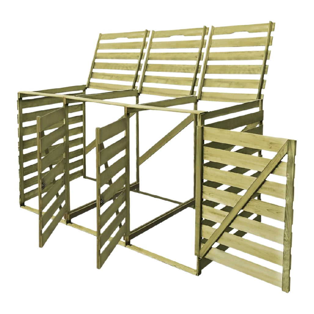 Barrière de jardin en bois de pin - Utilisation extérieure pour délimiter les espaces - 120 x 80 x 90
