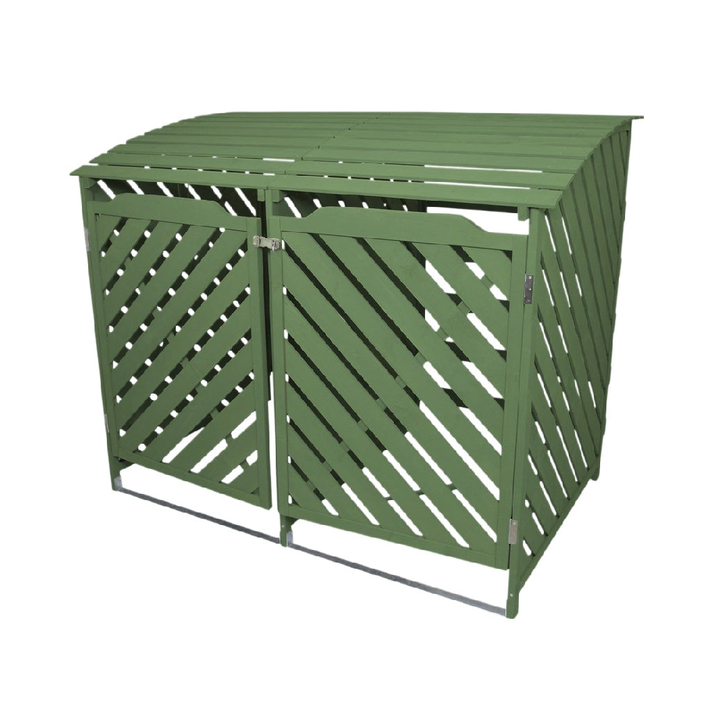Abri de rangement extérieur en bois traité - pour jardin ou terrasse - 120 x 80 x 90