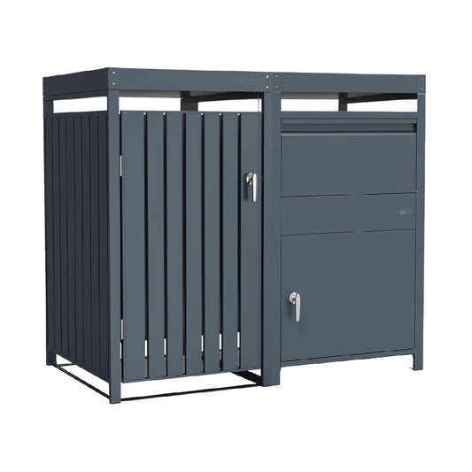 Coffre de rangement extérieur en bois traité pour jardin - 120 x 80 x 90