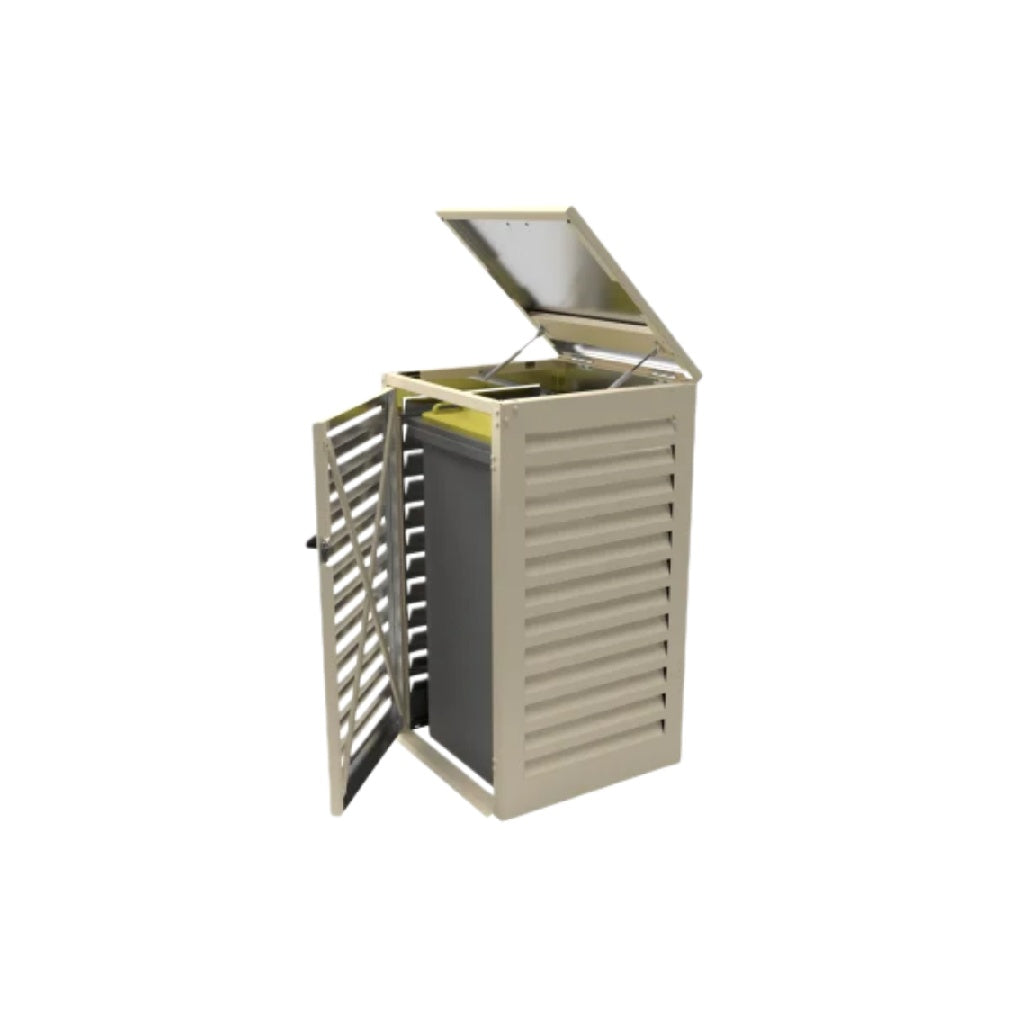 Coffre de rangement pour extérieur en métal - 45 x 45 x 90