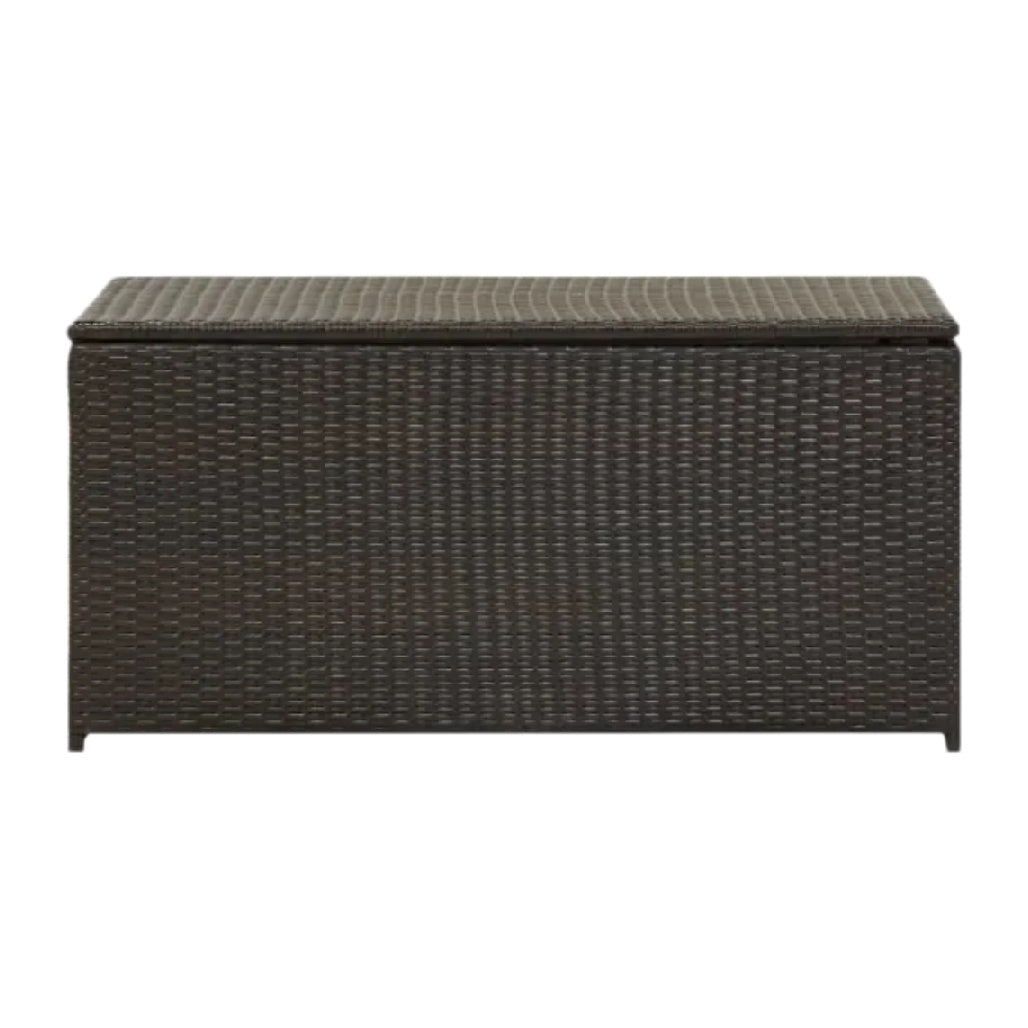 Coffre de rangement en résine tressée pour espace extérieur - 120 x 60 x 60